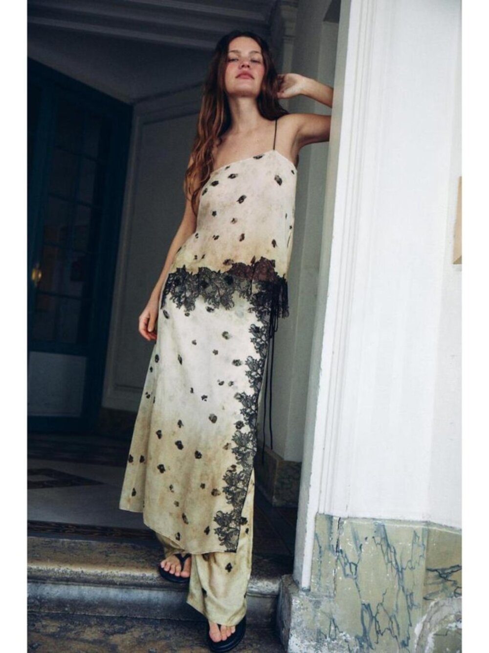 ZARA PRINTED LACE CAMISOLE - Picture 2 of 6